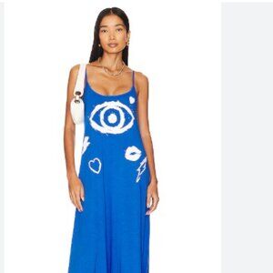 Laura Moshi Beatrix Painted Evil Eye - Ultramarine -  L